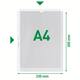 Showtas Leitz Premium met uitsnede copy safe 0.13mm PP A4 transparant 100 stuks