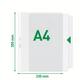 Showtas Leitz Premium met klep copy safe 0.13mm PP A4 transparant 50 stuks