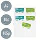 Showtas Leitz Premium voor visitekaartjes copy safe PP A4 glashelder 10 stuks