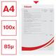 Showtas Esselte 0.08mm 21-gaats A4 mat 100 stuks