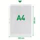Showtas Leitz Premium copy safe 0.13mm 4-gaats PP A4 transparant 100 stuks
