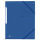 Elastomap Oxford Top File+ A4 3 kleppen 390gr blauw