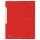 Elastomap Oxford Top File+ A4 3 kleppen 390gr rood