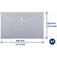 Enveloptas Europel A3 435x310mm dwars PP transparant wit