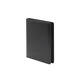 Schrijfmap van der Spek A4 4R 25mm O-mech leer met nerf zwart