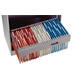 Hangmap Djois Secolor recycled lateraal voor legbord rood