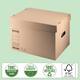 Archief- en transportdoos met deksel Leitz Premium 335x280x440mm natuurbruin
