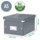 Opbergdoos Leitz Click & Store WOW klein gerecycled karton 200x148x250mm zwart