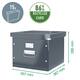Hangmappenbox Leitz click & store WOW gerecycled karton 357x285x367mm wit