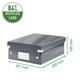 Sorteerbox Leitz WOW Click & Store 280x100x370mm gerecycled karton wit