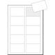 Visitekaart Sigel 85x55mm blanco 190gr  afgeronde hoeken wit 100 stuks