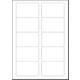 Visitekaart Sigel 85x55mm blanco 225gr ronde hoeken wit 100 stuks