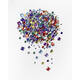 Glitter steentjes Folia 800 stuks diverse kleuren en afmetingen