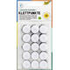Klittenband Folia rond 2cm 15 stuks zwart 15 stuks wit