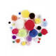 Pompon Folia 30 stuks diverse kleuren en afmetingen 30 stuks