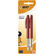 Balpen Bic M10 medium rood bister à 2 stuks