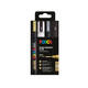 Paintmarker Uni POSCA PC5M medium assorti set à 4 stuks