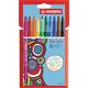 Viltstift STABILO Trio 2 in 1 assorti etui à 10 stuks