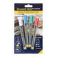 Krijtstift Securit SMA-100 rond 1-2mm wit/blauw/groen/rood blister à 4 stuks