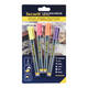 Krijtstift Securit SMA-100 rond 1-2mm geel/oranje/roze/paars blister à 4 stuks