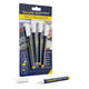 Krijtstift Securit SMA-100 rond wit 1-2mm blister à 4 stuks