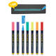 Krijtstift Securit SMA-100 rond ass 1-2mm blister à 7 stuks