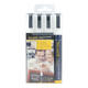 Krijtstift Securit SMA-510 schuin wit 2-6mm blister à 4 stuks