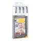 Krijtstift Securit SMA-510 schuin wit 2-6mm blister à 4 stuks