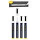 Krijtstift Securit SMA-510 schuin wit 2-6mm blister à 4 stuks