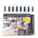 Krijtstift Securit SMA-510 schuin wit 2-6mm blister à 8 stuks