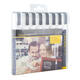 Krijtstift Securit SMA-510 schuin wit 2-6mm blister à 8 stuks