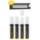 Krijtstift Securit SMA-720 blok wit 7-15mm blister à 4 stuks