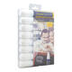 Krijtstift Securit SMA-720 blok wit 7-15mm blister à 8 stuks