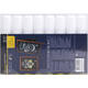 Krijtstift Securit SMA-720 blok wit 7-15mm blister à 8 stuks