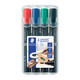 Viltstift Staedtler 352 rond assorti 2mm set à 4 stuks assorti