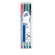 Fineliner Staedtler Triplus 334 assorti 0.3mm 4 stuks