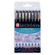 Fineliner Sakura Pigma Micron 0.4mm blister à 8 stuks assorti