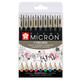 Fineliner Sakura Pigma Micron 05 0.45mm set à 9 kleuren