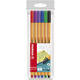 Fineliner STABILO point 88/6 fijn assorti  etui à 6 stuks
