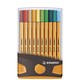 Fineliner STABILO point 88/20 ColorParade rollerset antr/or F ass 20st