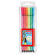 Viltstift STABILO Pen 68 medium fluor assorti etui à 6 stuks