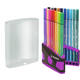 Viltstift  STABILO Pen 68/20 ColorParade in antr/roze etui M ass 20st
