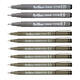 Fineliner Artline technisch etui met 0.1-0.3-0.5-0.7mm zwart