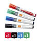 Whiteboardmarker Nobo Liquid ink rond assorti 3mm 4st