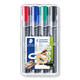 Viltstift Staedtler 356 voor flipover rond 2mm 4 stuks assor