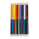 Kleurpotloden Bruynzeel Kids Twin Point assorti 12 stuks