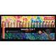 Kleurpotloden STABILO 880 woody 3 in 1 Arty + slijper+penseel ass 18st