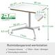 Zit-sta bureau Leitz Ergo compact wielen
