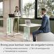 Zit-sta bureau Leitz Ergo compact wielen