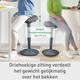 Actieve zit-stakruk Leitz Ergo met gasveer 57-82cm zwart